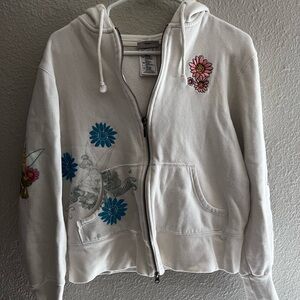 Disney Tinkerbell Cream Zip-Up Hoodie